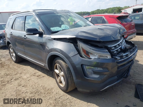2017 Ford Explorer XLT z VIN 1FM5K8D89HGC44162, wystawiony jako IAAI lot #42158660 z przebiegiem 121 078 mil mil oraz . Historia ofert i sprzedaży dostępna na DreamBid. Obrazek 1.