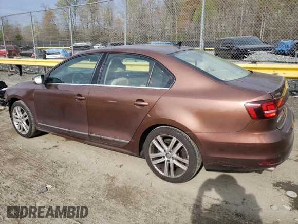 2017 Volkswagen Jetta SEL with VIN 3VWL17AJ1HM202345, listed as a Copart auction lot 51624555 with 117,344 mi miles and Salvage title. Bid and sale history available at DreamBid. Image 2.