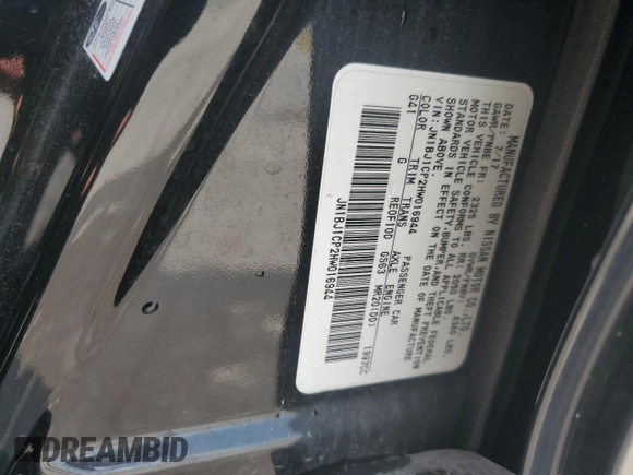 2017 Nissan Rogue SV with VIN JN1BJ1CP2HW016944, listed as a Copart auction lot 59396745 with 89,429 mi miles and Salvage title. Bid and sale history available at DreamBid. Image 14.