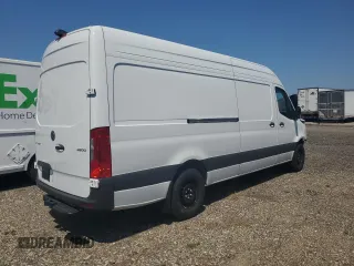 2025 Mercedes-Benz Sprinter Cargo with VIN W1Y4NCHY6SP753794, listed as a Copart auction lot 52648465 with 610 mi miles and Salvage Title. Bid and sale history available at carsss.com. Image 3.