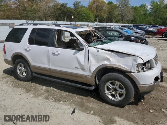 2002 Ford Explorer Eddie Bauer с VIN 1FMDU74E82UC13628, выставлен на аукционе Copart как лот 53943485 с пробегом Не указан миль и Списание • Salvage title. История ставок и продаж доступна на DreamBid. Изображение 4.