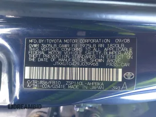 2009 Scion xD with VIN JTKKU10429J039968, listed as a IAAI auction lot 41631435 with 109,981 mi miles and . Bid and sale history available at DreamBid. Image 9.