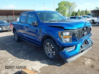 2023 Ford F-150 XL with VIN 1FTEW1EP7PKF91796, listed as a IAAI auction lot 42215302 with 19,734 mi miles and . Bid and sale history available at DreamBid. Image 1.
