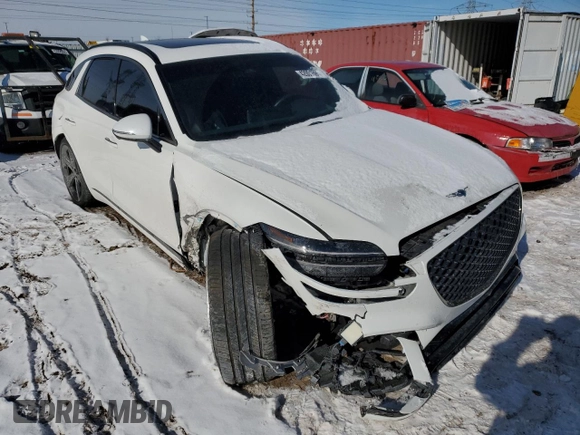 2022 Genesis GV70 Sport z VIN KMUMCDTC6NU062750, wystawiony jako Copart lot #42001595 z przebiegiem 19 215 mil mil oraz Szkoda całkowita • Salvage title. Historia ofert i sprzedaży dostępna na DreamBid. Obrazek 4.