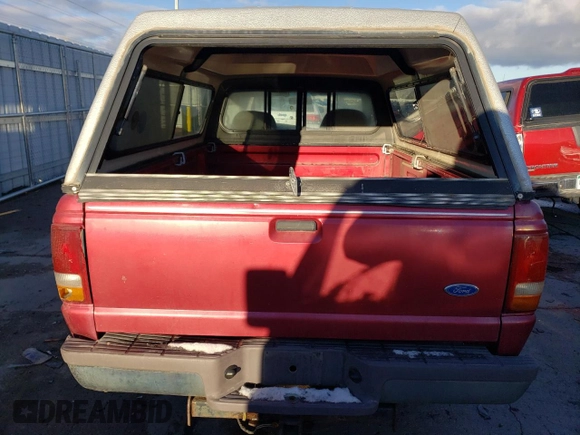 1995 Ford Ranger Splash with VIN 1FTCR10X7SPB00077, listed as a Copart auction lot 82343634 with 217,597 mi miles and Salvage Title. Bid and sale history available at carsss.com. Image 6.
