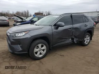 2019 Toyota RAV4 XLE with VIN 2T3P1RFV3KW044091, listed as a Copart auction lot 48116145 with 46,008 mi miles and Salvage Title. Bid and sale history available at DreamBid. Image 1.
