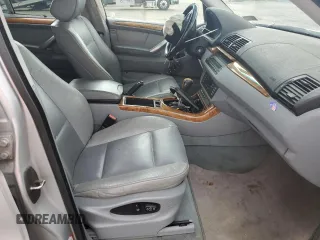 2001 BMW X5 3.0i with VIN WBAFA53561LM75340, listed as a Copart auction lot 51301545 with 0 mi miles and Salvage Title. Bid and sale history available at carsss.com. Image 7.