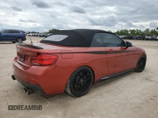 2018 BMW 2 Series M240i with VIN WBA2N1C51JVC28147, listed as a Copart auction lot 71616554 with 54,819 mi miles and Non Repairable. Bid and sale history available at carsss.com. Image 3.