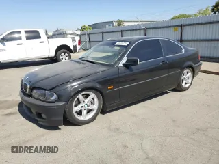 2001 BMW 3 Series 325Ci with VIN WBABN33401JW56413, listed as a Copart auction lot 73610734 with 187,259 mi miles and Salvage Title. Bid and sale history available at carsss.com. Image 1.