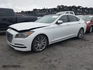 2015 Hyundai Genesis 5.0L with VIN KMHGN4JF0FU043700, listed as a IAAI auction lot 41527863 with 110,520 mi miles. Bid and sale history available at carsss.com. Image 18.