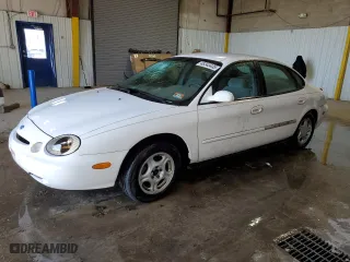 1997 Ford Taurus GL with VIN 1FALP52U5VA148108, listed as a Copart auction lot 48343435 with 153,082 mi miles and Salvage Title. Bid and sale history available at carsss.com. Image 1.