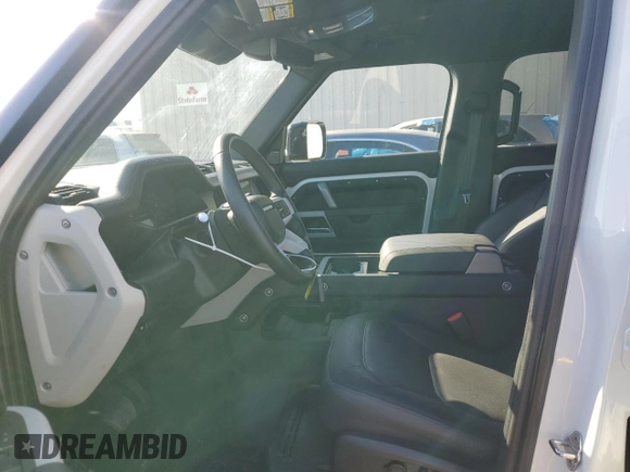 2024 Land Rover Defender X-Dynamic SE with VIN SALE27EUXR2289502, listed as a Copart auction lot 51872275 with 7,556 mi miles and Salvage title. Bid and sale history available at DreamBid. Image 7.