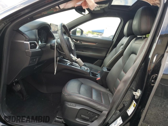 2022 Mazda CX-5 2.5 Turbo with VIN JM3KFBAY8N0619340, listed as a Copart auction lot 46217955 with 13,604 mi miles and Salvage Title. Bid and sale history available at carsss.com. Image 7.