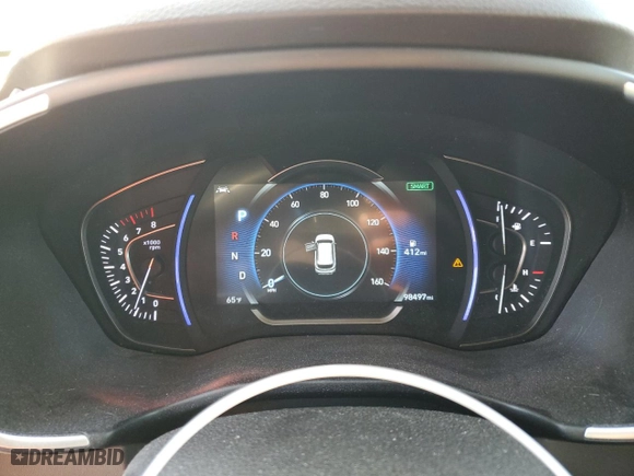 2020 Hyundai Santa Fe SEL with VIN 5NMS33AD7LH143194, listed as a Copart auction lot 48997925 with 98,497 mi miles and Salvage Title. Bid and sale history available at carsss.com. Image 9.