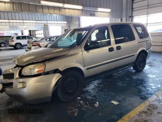 2006 Chevrolet Uplander LS Fleet with VIN 1GNDV23L06D137534, listed as a Copart auction lot 88999105 with 202,274 mi miles and Salvage Title. Bid and sale history available at carsss.com. Image 1.