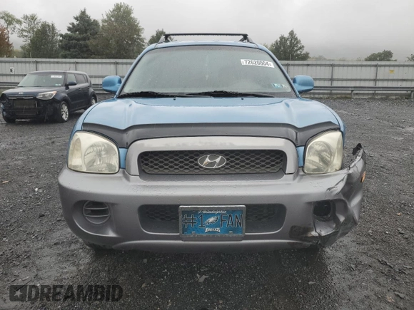 2004 Hyundai Santa Fe with VIN KM8SB12B84U715562, listed as a Copart auction lot 72620004 with 148,416 mi miles and Salvage Title. Bid and sale history available at carsss.com. Image 5.