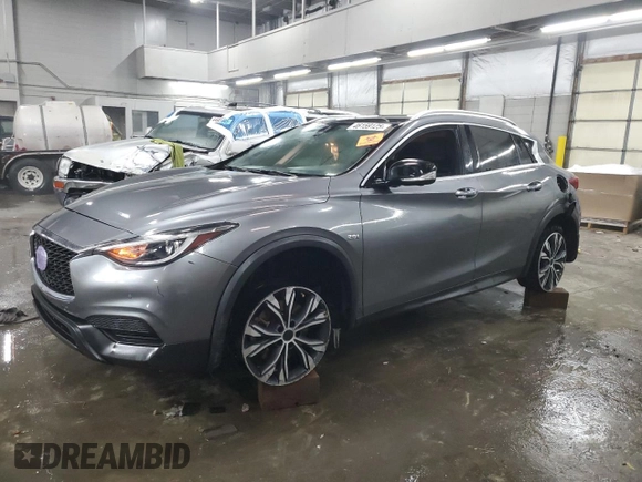 2019 Infiniti QX30 Luxe z VIN SJKCH5CRXKA008419, wystawiony jako Copart lot #46159125 z przebiegiem 90 609 mil mil oraz Szkoda całkowita • Salvage title. Historia ofert i sprzedaży dostępna na DreamBid. Obrazek 1.