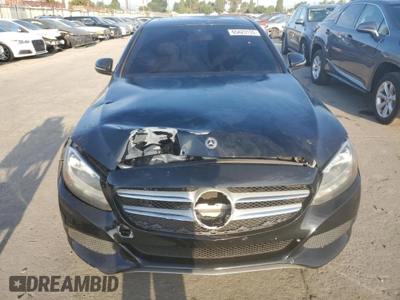 2018 Mercedes-Benz C 300 with VIN 55SWF4JB9JU260222, listed as a Copart auction lot 65423155 with 106,869 mi miles and Salvage title. Bid and sale history available at DreamBid. Image 5.