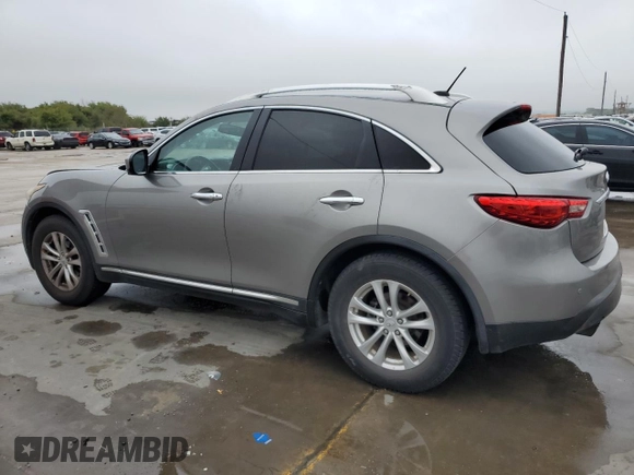 2011 Infiniti FX35 with VIN JN8AS1MU3BM710592, listed as a Copart auction lot 80157034 with 186,438 mi miles and Clean Title. Bid and sale history available at carsss.com. Image 2.
