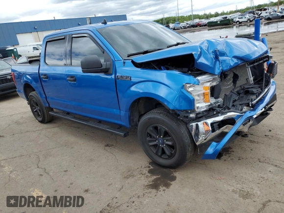 2020 Ford F-150 XL with VIN 1FTEW1E4XLFB00873, listed as a Copart auction lot 58378645 with 109,721 mi miles and Salvage title. Bid and sale history available at DreamBid. Image 4.