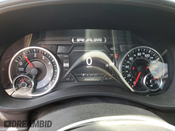 2022 Ram 2500 Tradesman with VIN 3C6UR4CJ6NG296638, listed as a Copart auction lot 73666954 with 44,519 mi miles and Salvage title. Bid and sale history available at DreamBid. Image 9.