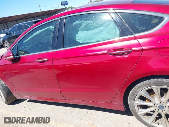 2017 Ford Fusion Titanium with VIN 3FA6P0K90HR184777, listed as a IAAI auction lot 41722188 with 116,654 mi miles. Bid and sale history available at carsss.com. Image 14.
