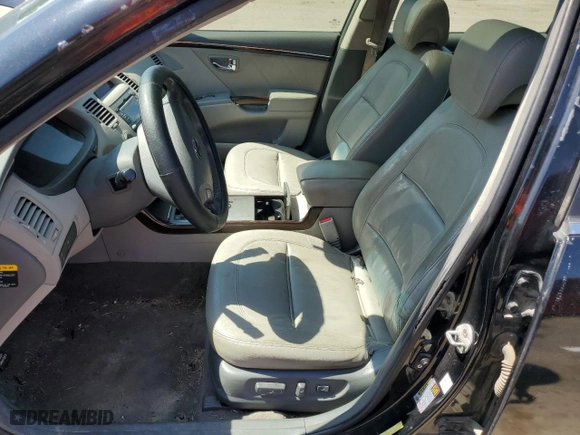 2009 Hyundai Azera GLS with VIN KMHFC46D39A350678, listed as a Copart auction lot 68892514 with 0 mi miles and Salvage Title. Bid and sale history available at carsss.com. Image 7.