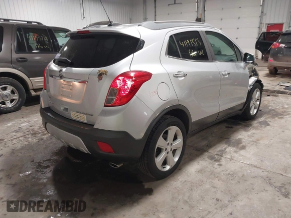 2016 Buick Encore with VIN KL4CJASB2GB753472, listed as a IAAI auction lot 41191513 with 71,420 mi miles and . Bid and sale history available at DreamBid. Image 4.