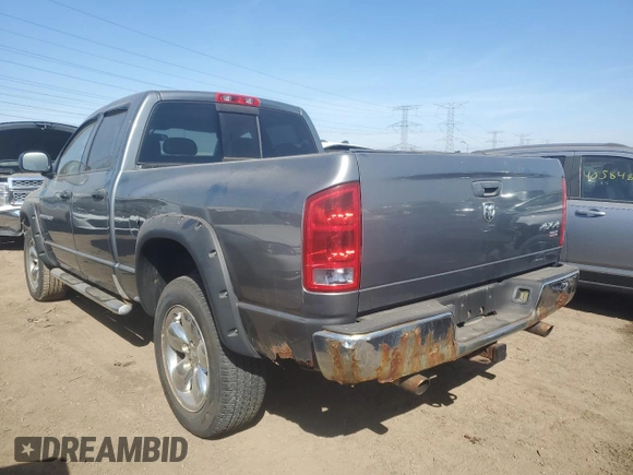 2005 Dodge 1500 SLT with VIN 1D7HU18D55S191940, listed as a Copart auction lot 48804865 with 140,680 mi miles and Salvage Title. Bid and sale history available at carsss.com. Image 2.