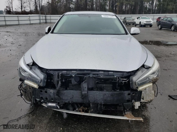 2019 Infiniti Q50 3.0t LUXE with VIN JN1EV7AP3KM515648, listed as a Copart auction lot 42641535 with NaN miles and Salvage Title. Bid and sale history available at carsss.com. Image 5.