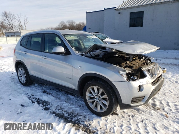 2015 BMW X3 xDrive28i with VIN 5UXWX9C51F0D50510, listed as a Copart auction lot 41821105 with 111,786 mi miles and Salvage Title. Bid and sale history available at carsss.com. Image 4.