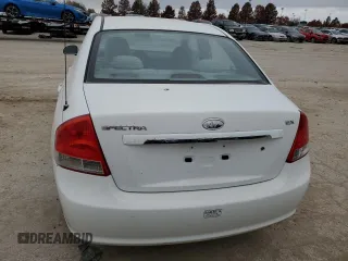 2008 Kia Spectra EX with VIN KNAFE121585499963, listed as a Copart auction lot 77143883 with 153,965 mi miles and Salvage Title. Bid and sale history available at carsss.com. Image 6.