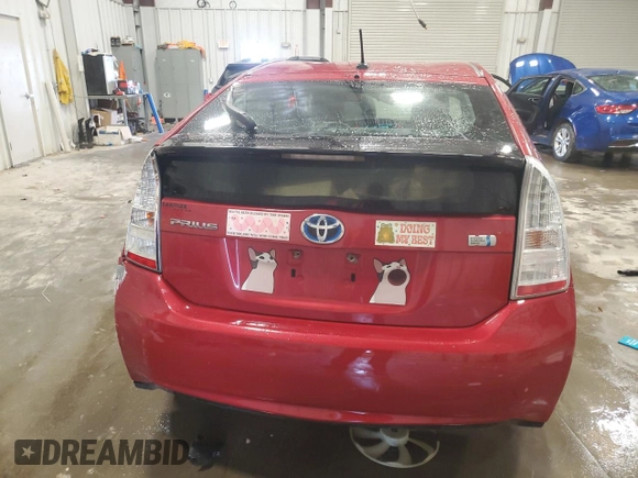 2010 Toyota Prius II with VIN JTDKN3DU6A0124753, listed as a Copart auction lot 50906875 with 161,499 mi miles and Non Repairable. Bid and sale history available at DreamBid. Image 6.