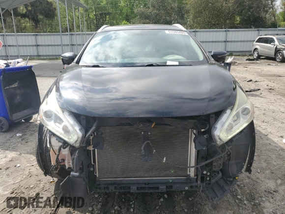 2017 Nissan Murano SL z VIN 5N1AZ2MG4HN185967, wystawiony jako Copart lot #51345485 z przebiegiem 72 081 mil mil oraz Szkoda całkowita • Salvage title. Historia ofert i sprzedaży dostępna na DreamBid. Obrazek 5.