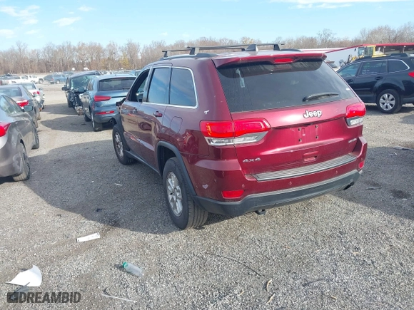 2018 Jeep Grand Cherokee Laredo E with VIN 1C4RJFAG6JC478829, listed as a IAAI auction lot 40899717 with 55,479 mi miles. Bid and sale history available at carsss.com. Image 3.