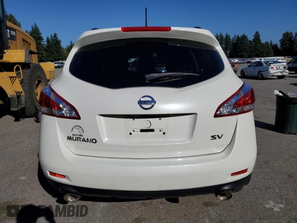 2014 Nissan Murano SV with VIN JN8AZ1MU1EW412062, listed as a Copart auction lot 69320514 with 143,049 mi miles and Salvage Title. Bid and sale history available at carsss.com. Image 6.