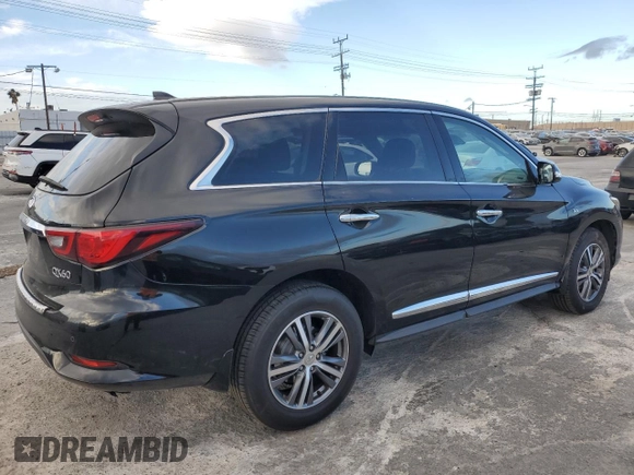 2020 Infiniti QX60 Pure z VIN 5N1DL0MN3LC529293, wystawiony jako Copart lot #87673755 z przebiegiem 56 514 mil mil oraz Szkoda całkowita • Salvage title. Historia ofert i sprzedaży dostępna na DreamBid. Obrazek 3.