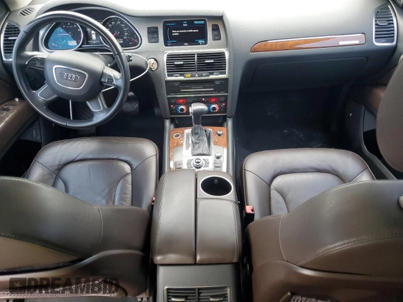 2013 Audi Q7 Premium Plus with VIN WA1LGAFE4DD007575, listed as a Copart auction lot 59078855 with 132,428 mi miles and Salvage title. Bid and sale history available at DreamBid. Image 8.