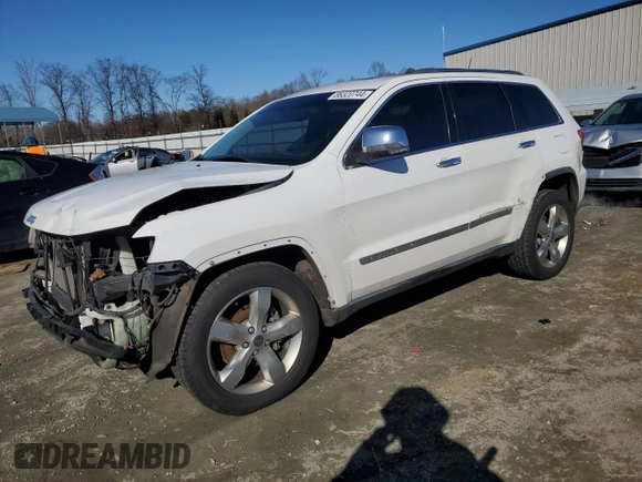 2013 Jeep Grand Cherokee Overland with VIN 1C4RJECT7DC612613, listed as a Copart auction lot 86320744 with 139,111 mi miles and Salvage Title. Bid and sale history available at carsss.com. Image 1.