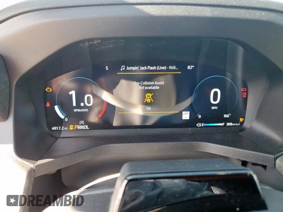 2025 Ford Explorer Platinum with VIN 1FMWK8HC2SGB58993, listed as a Copart auction lot 58005875 with 4,917 mi miles and Salvage title. Bid and sale history available at DreamBid. Image 9.