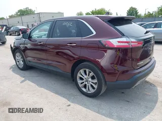 2019 Ford Edge Titanium with VIN 2FMPK4K96KBB20247, listed as a IAAI auction lot 42450212 with 121,756 mi miles and . Bid and sale history available at DreamBid. Image 3.