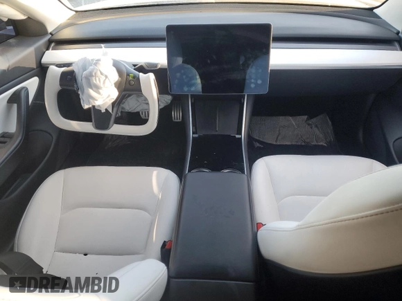 2019 Tesla Model 3 Long Range with VIN 5YJ3E1EB8KF477004, listed as a Copart auction lot 86192984 with 0 mi miles and Salvage Title. Bid and sale history available at carsss.com. Image 8.