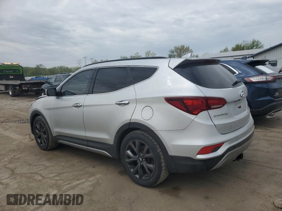 2017 Hyundai Santa Fe Ultimate with VIN 5XYZW4LA0HG415441, listed as a Copart auction lot 54498545 with 126,582 mi miles and Salvage title. Bid and sale history available at DreamBid. Image 2.