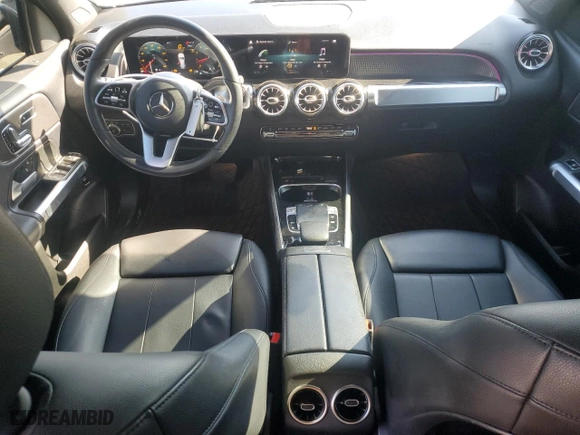 2020 Mercedes-Benz GLB with VIN WDC4M4HB1LW004797, listed as a Copart auction lot 43602195 with 76,949 mi miles and Salvage Title. Bid and sale history available at carsss.com. Image 8.