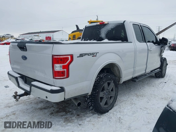 2020 Ford F-150 XL with VIN 1FTFX1E5XLKE18638, listed as a IAAI auction lot 41281632 with 102,146 mi miles. Bid and sale history available at carsss.com. Image 4.
