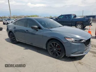 2021 Mazda 6 Carbon Edition with VIN JM1GL1WY7M1602094, listed as a Copart auction lot 50525895 with 15,214 mi miles and Salvage Title. Bid and sale history available at DreamBid. Image 4.