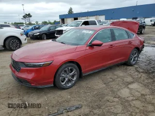 2023 Honda Accord EX-L with VIN 1HGCY2F65PA031358, listed as a Copart auction lot 57744135 with 13,549 mi miles and Salvage title. Bid and sale history available at DreamBid. Image 1.