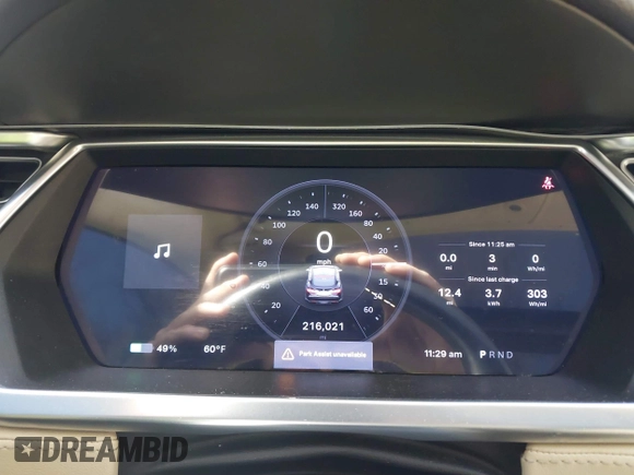 2014 Tesla Model S 60 with VIN 5YJSA1H1XEFP34226, listed as a IAAI auction lot 41806604 with 216,021 mi miles and . Bid and sale history available at DreamBid. Image 7.