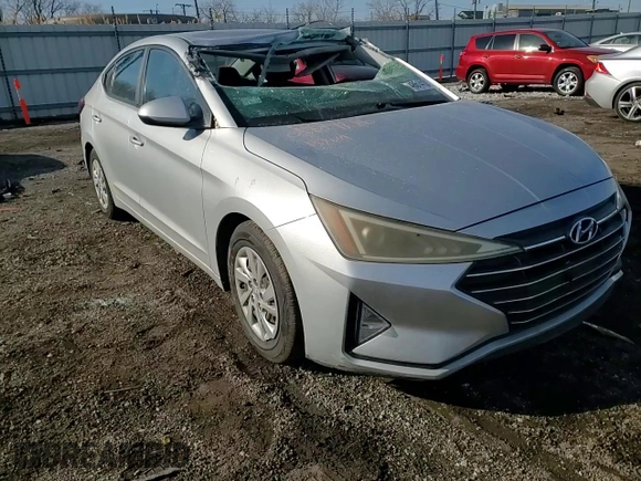 2019 Hyundai Elantra SE with VIN 5NPD74LF2KH433104, listed as a Copart auction lot 48614105 with 77,728 mi miles and Salvage Title. Bid and sale history available at DreamBid. Image 11.