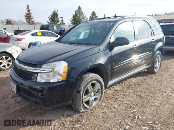 2009 Chevrolet Equinox LTZ with VIN 2CNDL83F196232422, listed as a IAAI auction lot 41798548 with 124,500 mi miles. Bid and sale history available at carsss.com. Image 2.